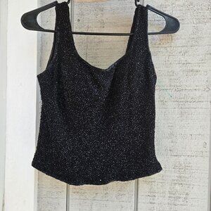 Vintage Tootsies Silk Beaded Top